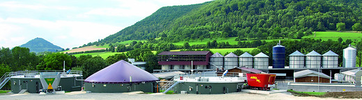 Picture biogas plant Hohenheim University